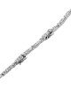 Diamond Oval and Round Link Necklace with Extension